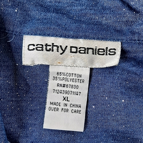 Cathy Daniels cambray Button-Down shirt size L - Picture 7 of 7